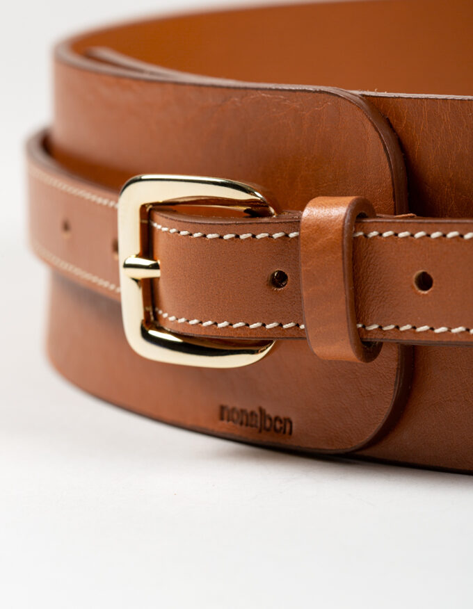 Cinturón ancho de piel Cloe. Tipo Fajín