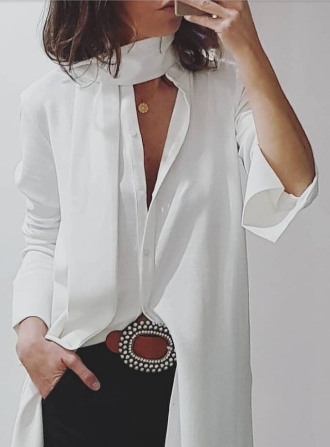 Cinturón de piel con cristales Lighting y hebilla ovalada