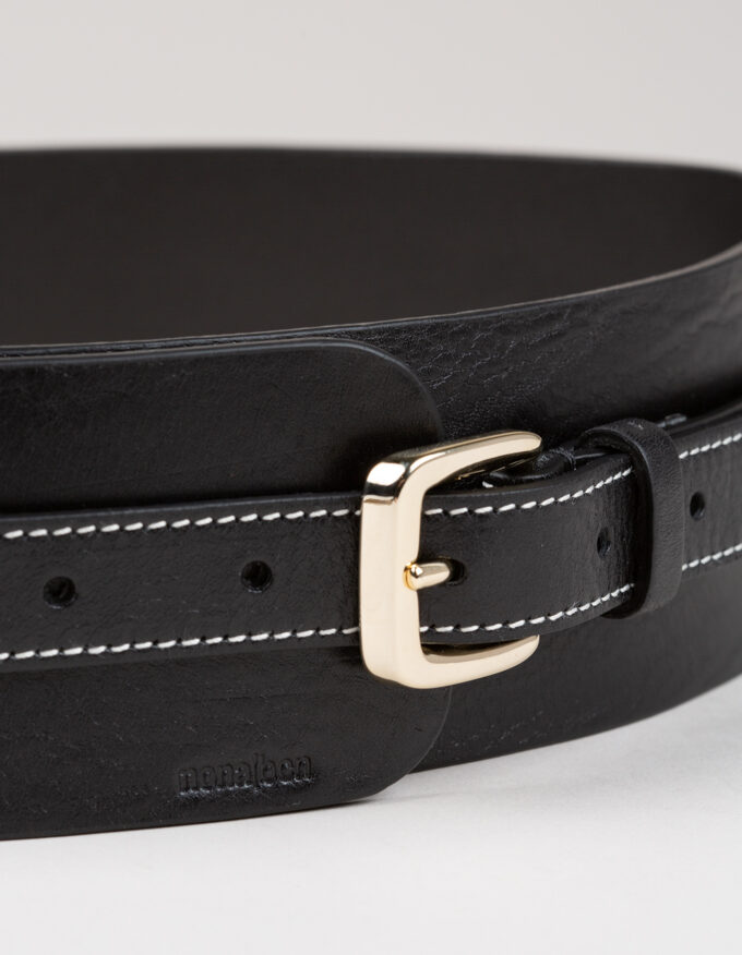 Cinturón ancho de piel Cloe. Tipo Fajín