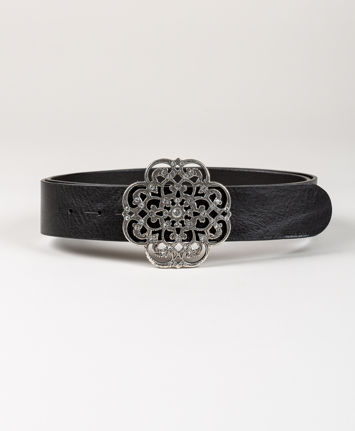 Cinturón Istambul. Hebilla en forma de flor con brillantes.
